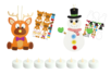 renne et bonhomme neige lumineux - Guirnaldas y colgantes de Navidad – 10doigts.fr