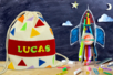 Mochila de nombre en fieltro - Hojas de fieltro – 10doigts.fr