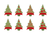 Decorated Wooden Christmas Trees - 8 Pieces - 1 - Painted Wooden Decor - 10doigts.com - Painted Wooden Decor – 10doigts.fr