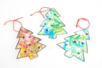 Marbled Tree Ornaments - Shaving Foam - 3 - Christmas Tree Ornement Crafts - 10doigts.com - Christmas Tree Ornement Crafts – 10doigts.fr