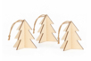 Sapins 3D à suspendre - Lot de 3 - Decoraciones de Navidad de madera – 10doigts.fr