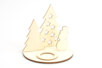 escena candelabro madera muñeco de nieve - Candelabros de madera – 10doigts.fr