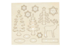 Wooden Christmas Scene - Deer and Trees to Assemble - 3 - Raw Wood Decor - 10doigts.com - Raw Wood Decor – 10doigts.fr