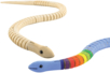 Natural Wooden Snake - 3 - Wooden Animals - 10doigts.com - Wooden Animals – 10doigts.fr