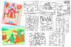 set de 10 cartes sable assorties - Colored Sand – 10doigts.fr