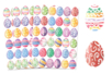 Set de 144 gommettes huevos de pascua acuarelas - Pegatinas de Pascua – 10doigts.fr