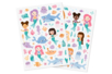 Set de 178 gommettes sirenas (2 planchas) - Gomets historias y decoraciones – 10doigts.fr