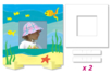 Square Coloring Photo Frames - 8 Pieces - 0 - Paper Supports - 10doigts.com - Paper Supports – 10doigts.fr