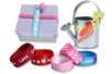 Set de 5 cintas en camaïeu rojo: LOVE - Lazos y cintas – 10doigts.fr