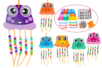 Funny Octopus Assembly Kit - 6 Pieces - 1 - Ready-to-use Kits - 10doigts.com - Ready-to-use Kits – 10doigts.fr