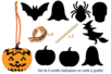 Set de 8 motivos de Halloween en carta a rascar - Cartas para rascar, para puntear – 10doigts.fr