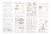 Stencils for Card Making - 8 Sheets - 1 - Bullet Journal, Planner - 10doigts.com - Bullet Journal, Planner – 10doigts.fr