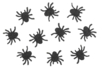 Rubber Spider Stickers - 50 pcs - 1 - Halloween Creative Accessories - 10doigts.com - Halloween Creative Accessories – 10doigts.fr