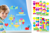 pegatinas para ventanas - Gomets mix – 10doigts.fr