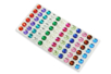 Round Self-Adhesive Rhinestones, Multicolored - 72 pcs - 2 - Sticker rhinestones - 10doigts.com - Sticker rhinestones – 10doigts.fr