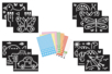 super pack de cartes à gommettes - Card Making Kits – 10doigts.fr