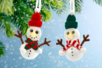 Muñeco de nieve luminoso para el árbol de Navidad - Pequeñas decoraciones de Navidad – 10doigts.fr