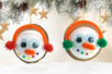 Colgante muñeco de nieve - Bolas de poliestireno – 10doigts.fr
