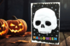 Cuadro Halloween : Cabeza de muerte - Cartón pluma y poliestireno – 10doigts.fr