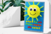 Cuadro sol 3D para el Día del Padre - Bolas de poliestireno – 10doigts.fr