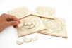 Wooden Flower Puzzle Boards - 4 Pieces - 4 - Puzzles - 10doigts.com - Puzzles – 10doigts.fr