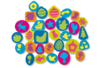 Maxi Foam Stamp Pack - 72 Assorted Patterns - 8 - Ink Pads and Paints - 10doigts.com - Ink Pads and Paints – 10doigts.fr