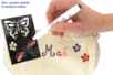 Natural cotton pouch with zip closure: decorative idea - Craft Activities for Sewing and Knitting – 10doigts.fr