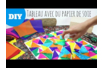 TUTO : Cuadro con papel de seda mojado - Actividades manuales cuadros: crear y decorar en gran formato – 10doigts.fr