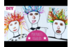 Funny Portraits with the Blown Ink Technique - 2 - Craft Activities Painting: Creations for All Ages and All Desires - 10doigts.com - Craft Activities Painting: Creations for All Ages and All Desires – 10doigts.fr