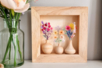 Mini Wooden Vases + Bouquets - 3 Pieces - 2 - Vases and Soliflores to Decorate - 10doigts.com - Vases and Soliflores to Decorate – 10doigts.fr