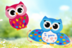 Kit de tarjetas coloridas búhos móviles - 6 tarjetas - Kits de tarjetas – 10doigts.fr