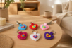 Kit llavero corazones fieltro - 6 unidads - Kits Mercería – 10doigts.fr