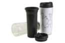 Taza isotérmica con tapa - Plástico Transparente - 10doigts.fr