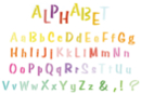 Alphabet Stencil - 15 x 40 cm - Alphabet Stencils - 10doigts.fr