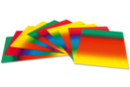 Rainbow Gradient Cards - 10 Sheets - Effect and Material Paper - 10doigts.fr