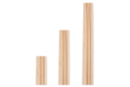 Wooden Round Sticks - 25 Pieces - Wooden Accessories - 10doigts.fr