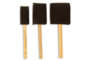 Foam Brushes with Wooden Handle - 3 Pieces - Brushes - 10doigts.fr