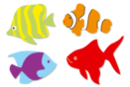 Decorated Wooden Fish - 8 Pieces - Painted Wooden Decor - 10doigts.fr