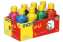Gouache Giotto bebé, 250 ml - 8 colores - Pintura gouache líquida: colores vivos que se quitan con agua - 10doigts.fr