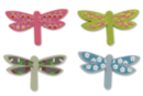 Decorative Wooden Dragonflies - 8 Pieces - Painted Wooden Decor - 10doigts.fr