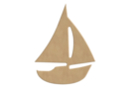 Wooden Sailboat to Decorate - Wooden Shapes - 10doigts.fr