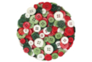 Round Plastic Buttons in Christmas Colors - 300 Pieces - Buttons - 10doigts.fr