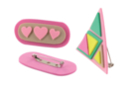 Broches planos plateados - Broches - 10doigts.fr