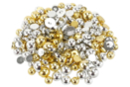Cabochones dorados y plateados - 200 pcs - Cabochones - 10doigts.fr