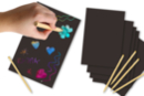 Multicolored Scratch Cards - 5 Cards - Scratch and Punch Cards - 10doigts.fr