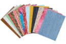 Papel con motivos "Textil", formato A4 - 30 hojas - Papel formato A4 - 10doigts.fr