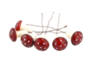 Champiñones pequeños en tallo - 6 unidades - Decors naturaleza - 10doigts.fr