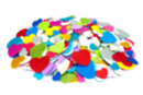Soft Rubber Heart Stickers - 500 pcs - Heart Decorations - 10doigts.fr