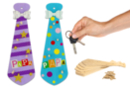 Wooden Keychain Ties - 12 Pieces - Keychains and Key Holders for Dad - 10doigts.fr