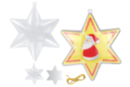 Estrellas de plástico transparente - 10 unidads - Plástico Transparente - 10doigts.fr